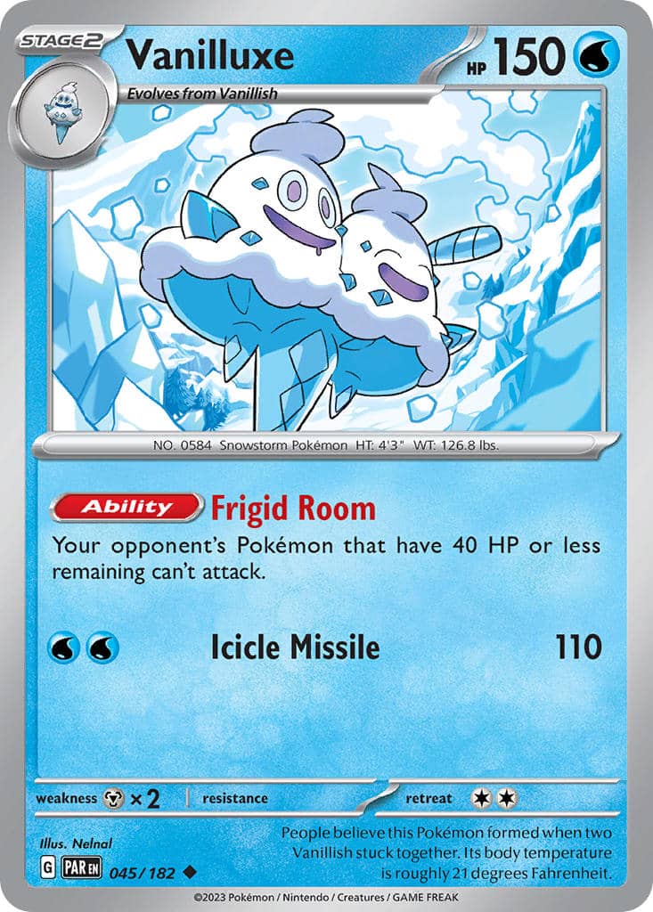 Vanilluxe #045/182 | Paradox Rift | Uncommon - Non Holo