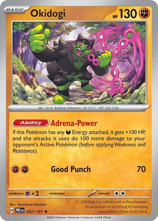 Okidogi #057/131 | Prismatic Evolutions | Rare- Pokeball