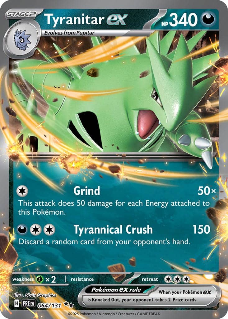 Tyranitar ex #064/131 | Prismatic Evolutions | Double Rare