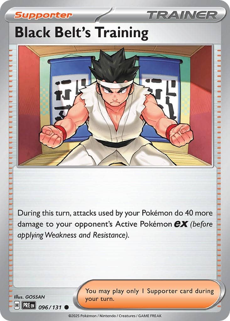 Black Belt's Training #096/131 | Prismatic Evolutions | Common- Pokeball