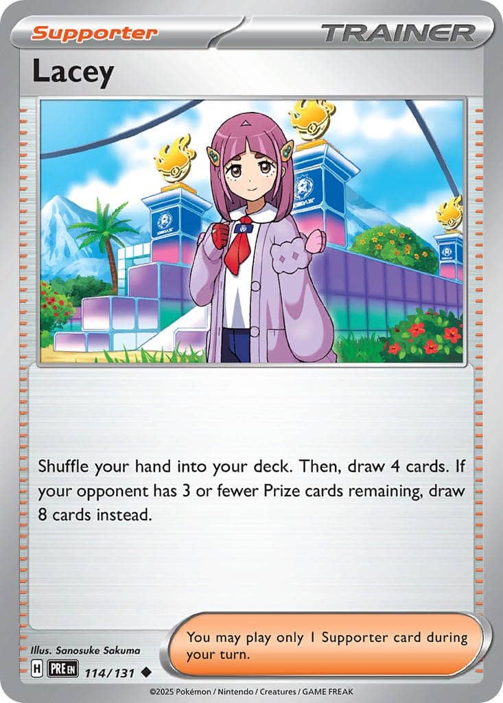 Lacey #114/131 | Prismatic Evolutions | Uncommon- Pokeball